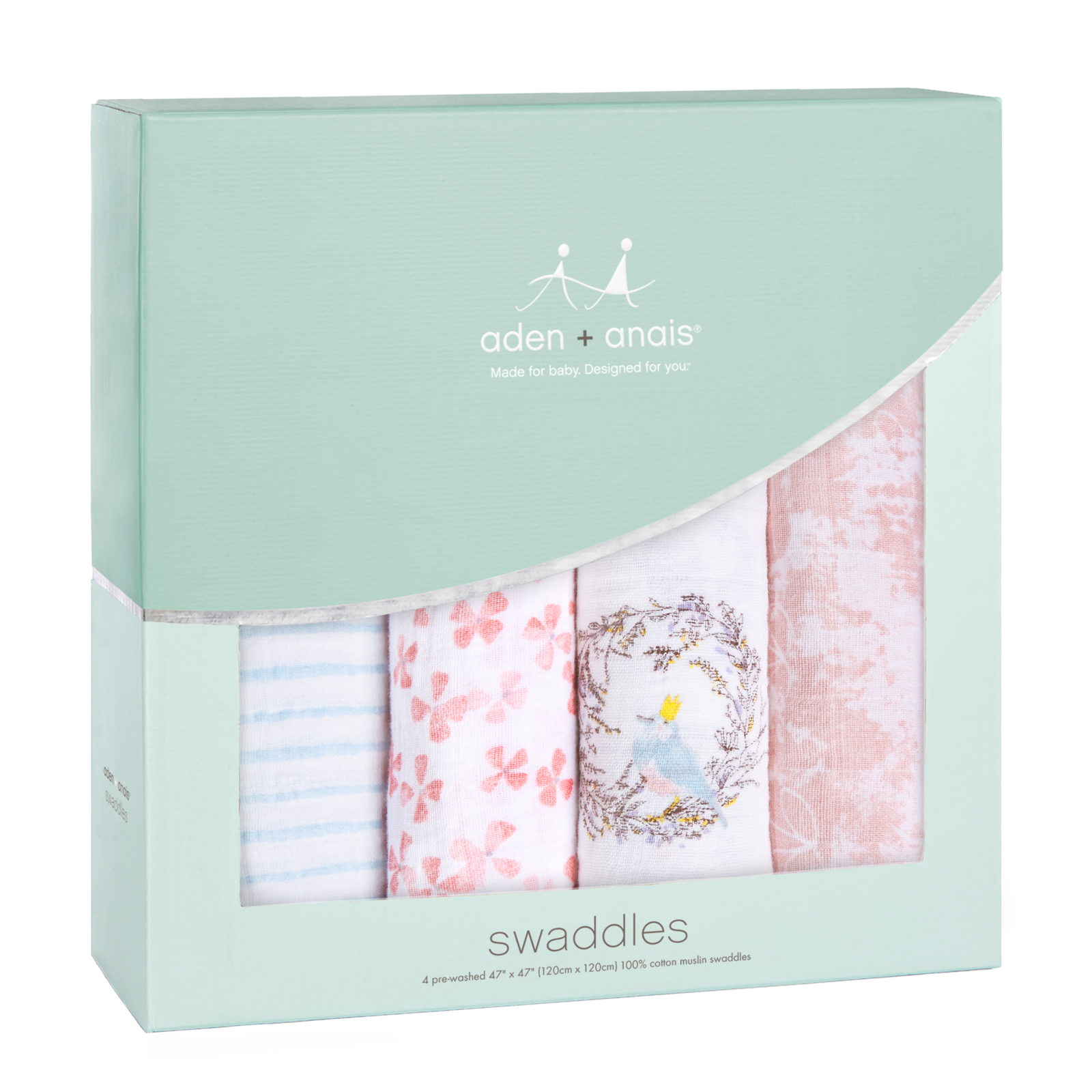 Aden + Anais: Classic Swaddle - Birdsong (4 Pack Swaddling Wraps) image