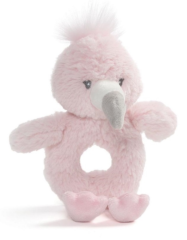 Gund: Toothpick Flamingo - Ring Rattle