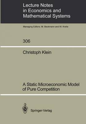 A Static Microeconomic Model of Pure Competition