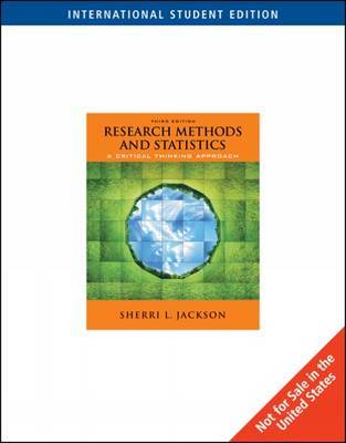 Research Methods and Statistics by Sherri Jackson