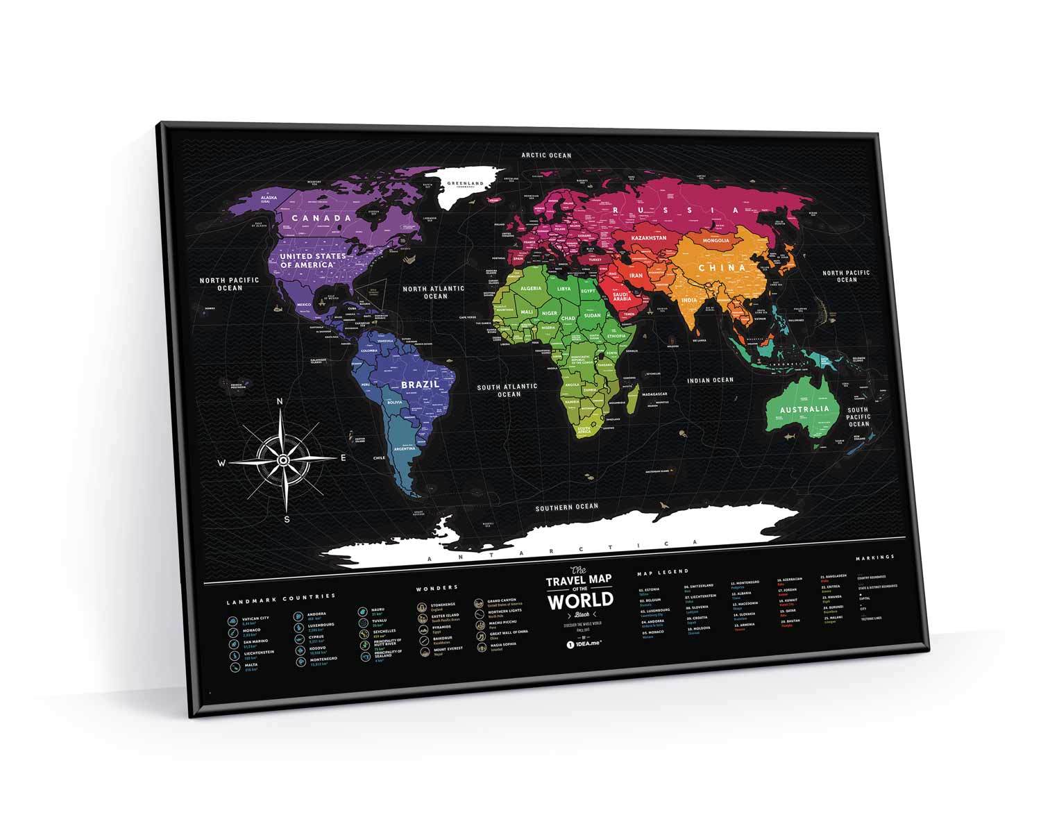 Scratch-off maps Travel Map Black World image