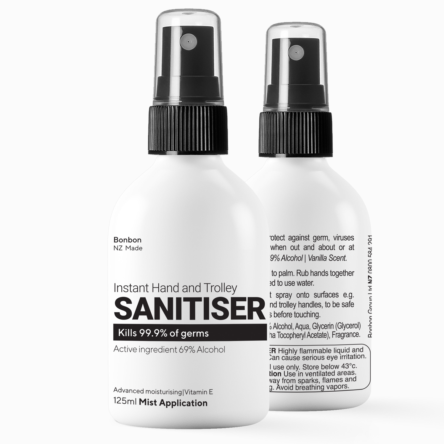 The Bonbon Factory Hand and Trolley Sanitiser Mist (125ml) image