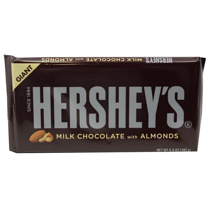 Hershey's Giant Milk Chocolate Bar: Almond (192g) image