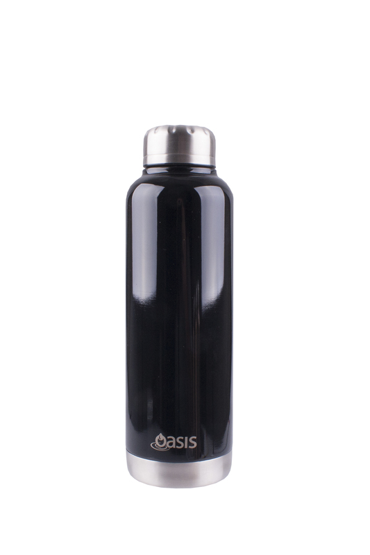 Oasis Canteen Insulated Stainless Steel Drink Bottle - Black (750ml)