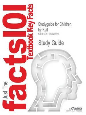 Studyguide for Children by Kail, ISBN 9780130857637 image