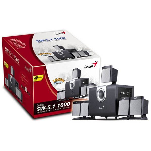 GENIUS SW 5.1 1000 HOME THEATRE SYSTEM image