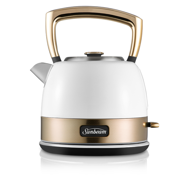 Sunbeam New York Collection Pot Kettle White Gold at Mighty Ape NZ