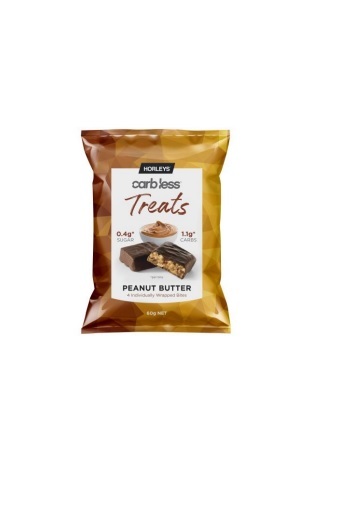 Horleys Carb Less Treats - Peanut Butter (10 x 60g) image