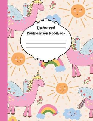 Unicorn Composition Notebook by Spiffy Design image