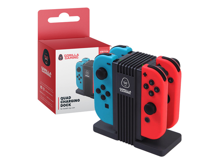 Gorilla Gaming Switch Quad Charging Dock for Switch image