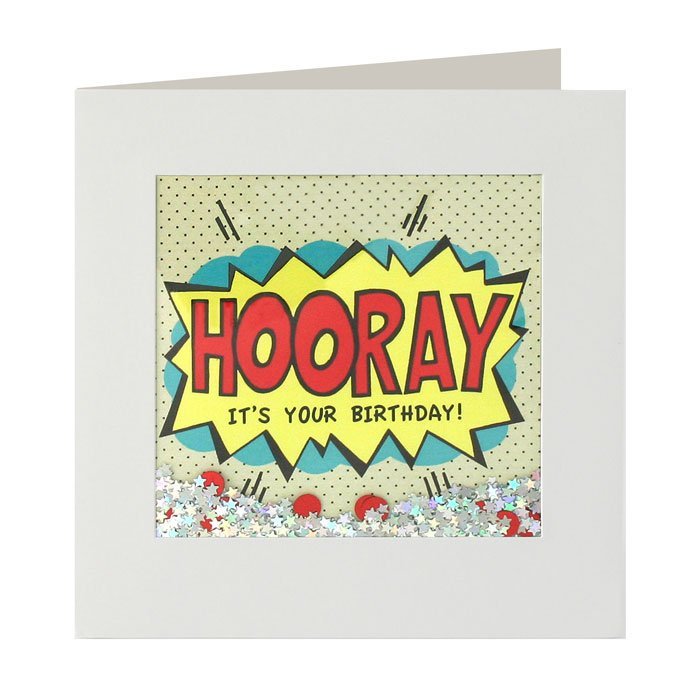 Hooray Birthday Shakies Card image