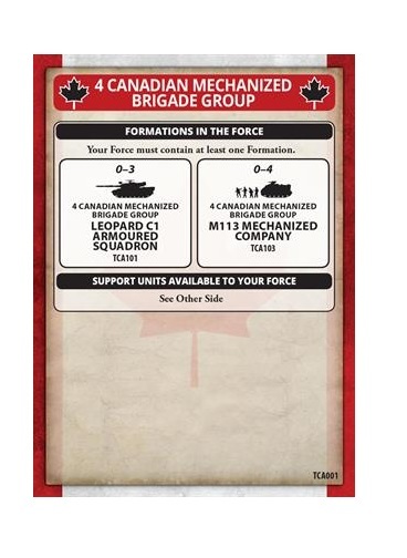 Team Yankee: Canadian Mechanised Platoon image