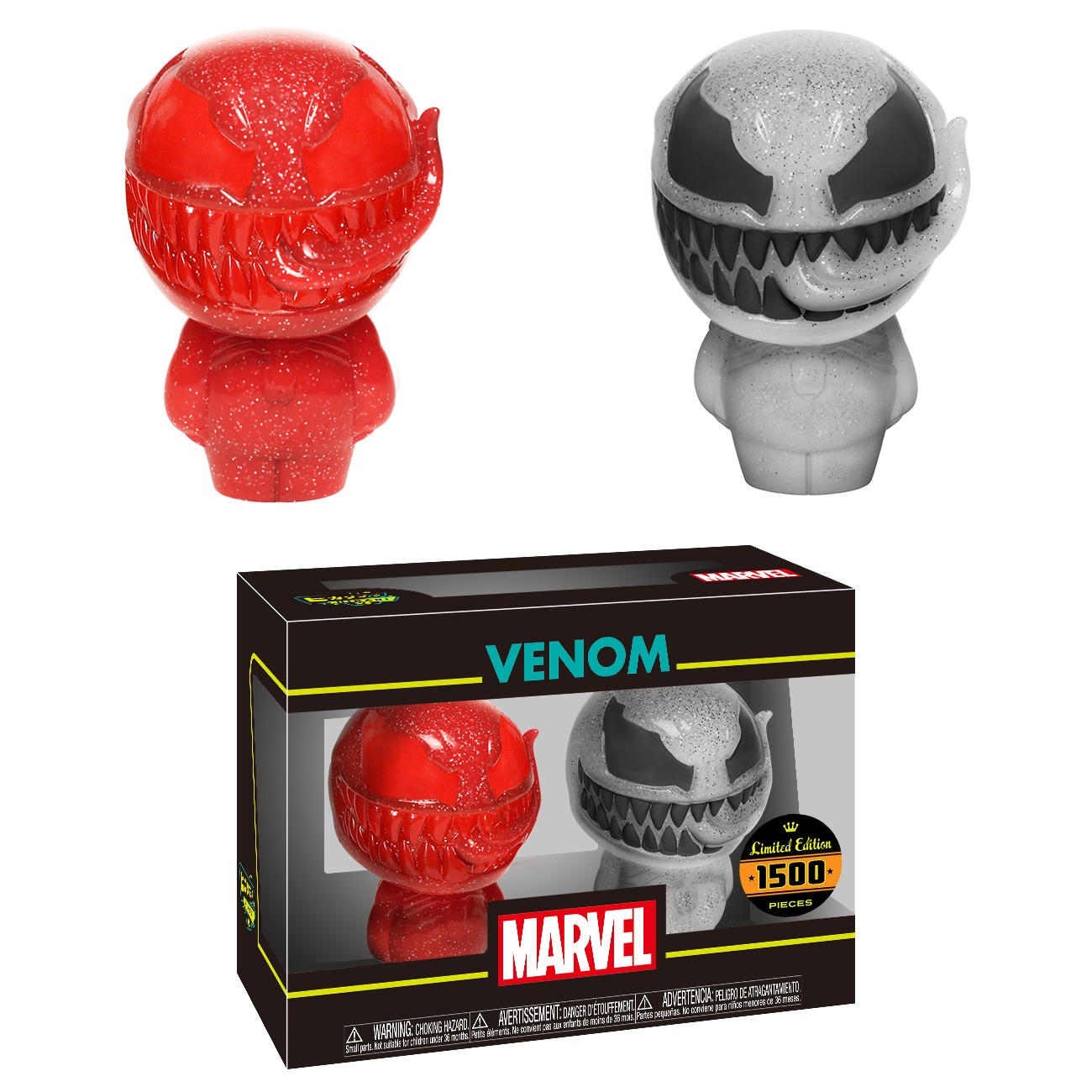 Marvel: Venom (Red & White) - Hikari XS Vinyl Figure 2-Pack image
