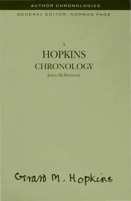 A Hopkins Chronology on Hardback by J McDermott