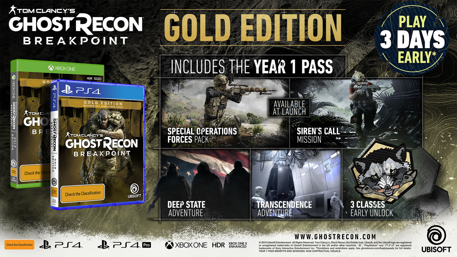 Tom Clancy's Ghost Recon Breakpoint Gold Edition for Xbox One image