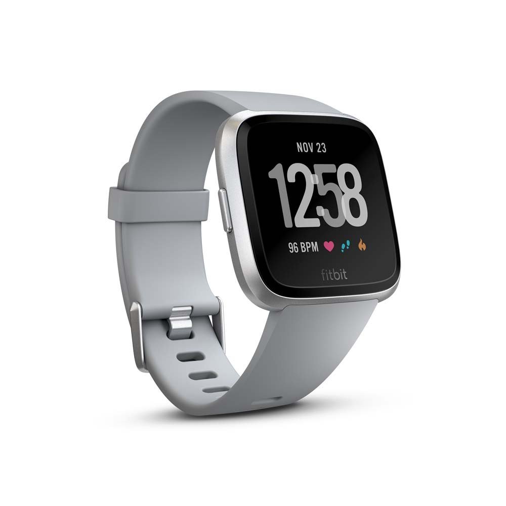 Fitbit Versa Smart Fitness Watch (Gray/Silver) image