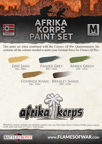 Flames of War: Afrika Korps - Paint Set image