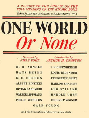 One World Or None on Hardback by Dexter Masters