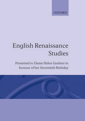 English Renaissance Studies by John Carey image