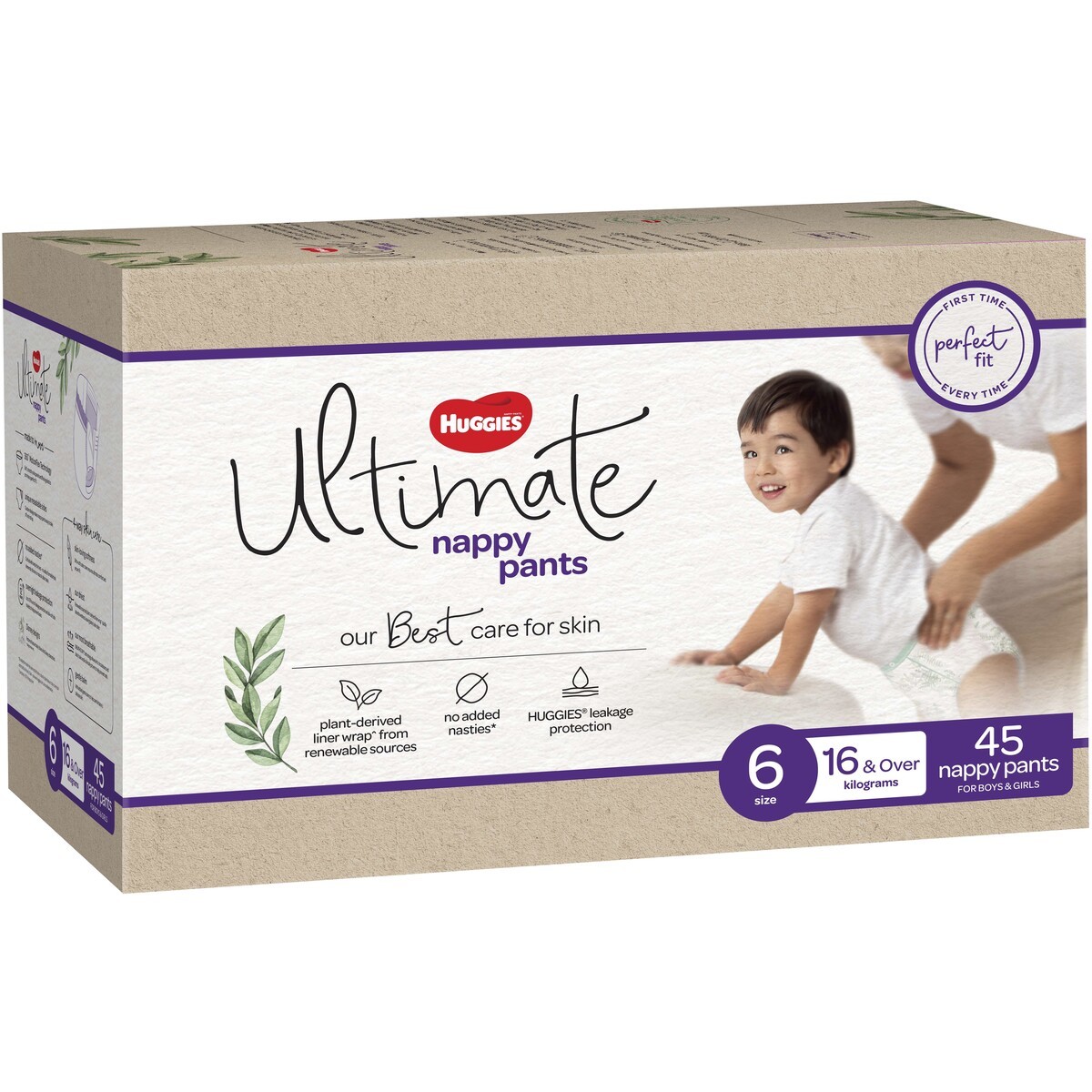 Buy Huggies Ultimate Unisex Nappy Pants Size 6 (46 Pack) at Mighty Ape NZ