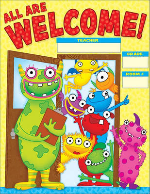 Monsters Welcome Chart on Hardback by Teacher's Friend