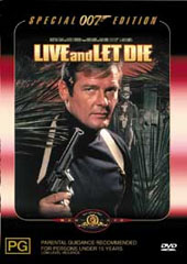 James Bond - Live & Let Die on DVD James Bond - Live & Let Die on DVD