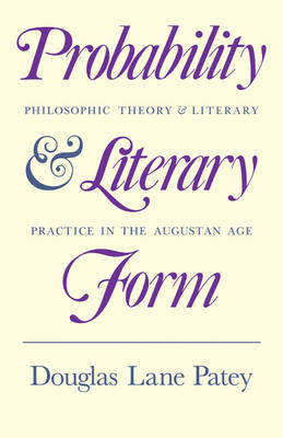 Probability and Literary Form by Douglas Lane Patey image
