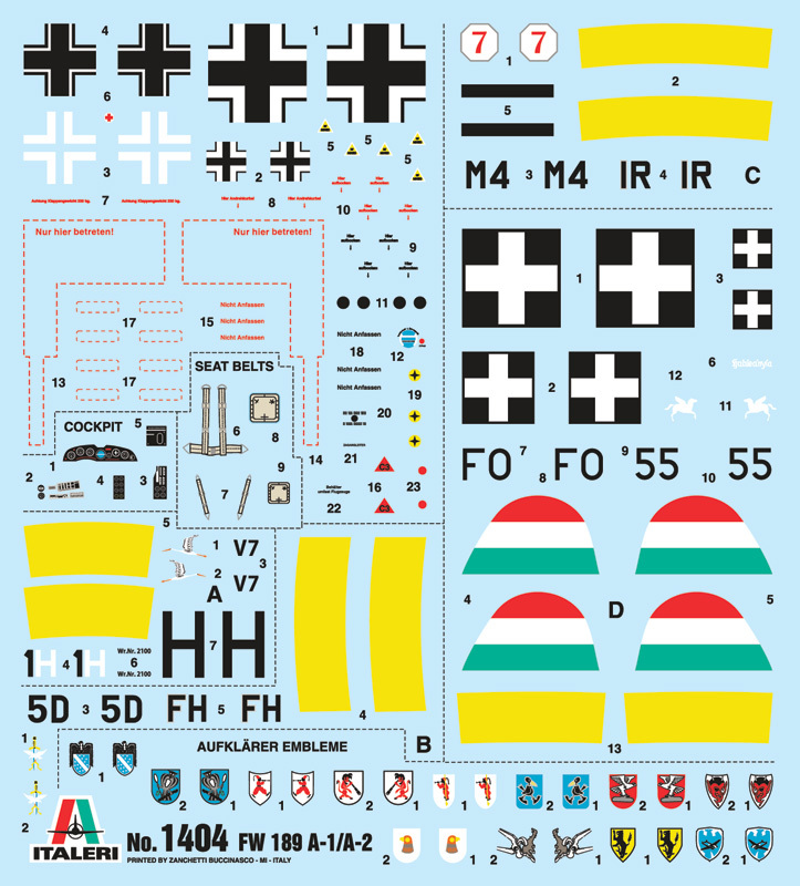 Italeri 1/72 Focke Wulf FW189 A1 - Scale Model Kit