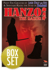 Hanzo The Razor - Collection (3 Disc Set) on DVD Hanzo The Razor - Collection (3 Disc Set) on DVD