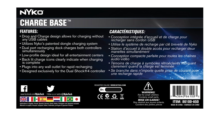 Nyko PS4 Dual Charge Base on PS4