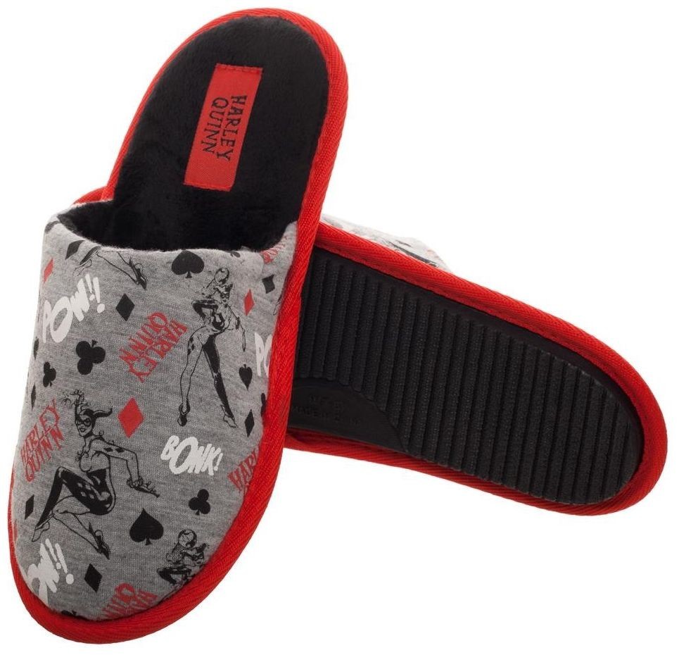 Harley Quinn All Over Print Slide Slippers Men's at Mighty Ape NZ