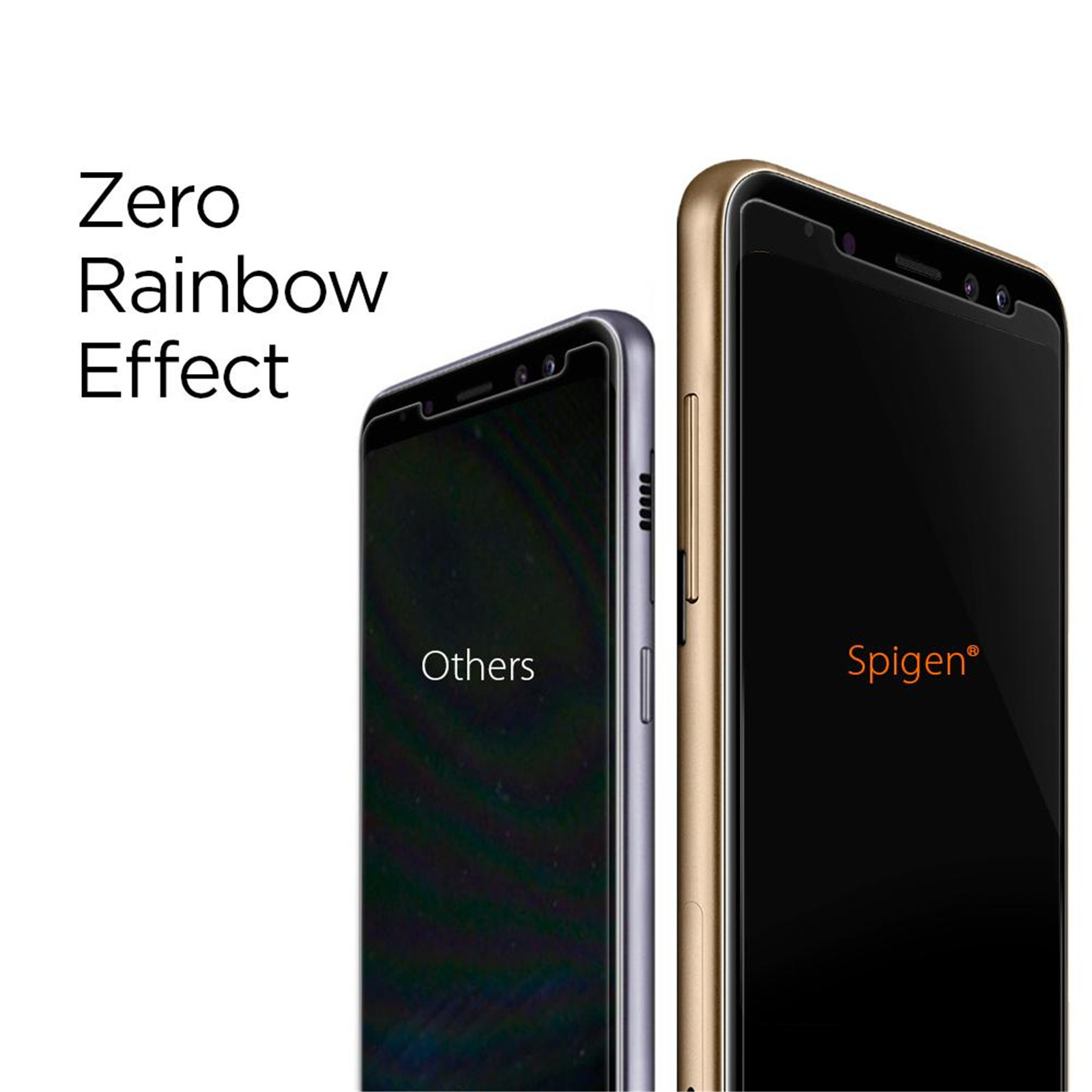 Spigen Galaxy A8 (2018) Premium Tempered Glass Screen Protector image