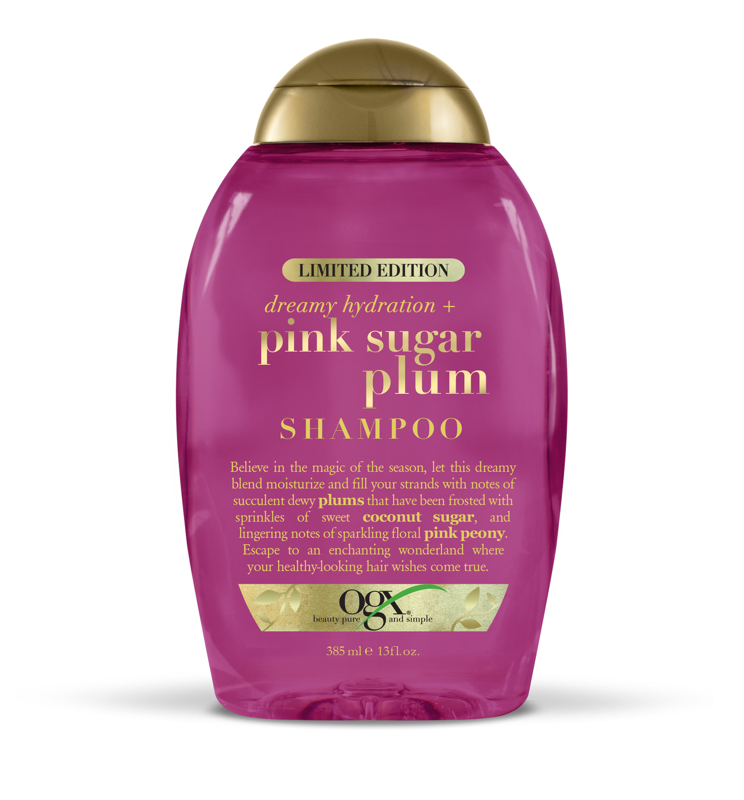 Buy OGX Pink Sugar Plum Shampoo (385ml) at Mighty Ape NZ