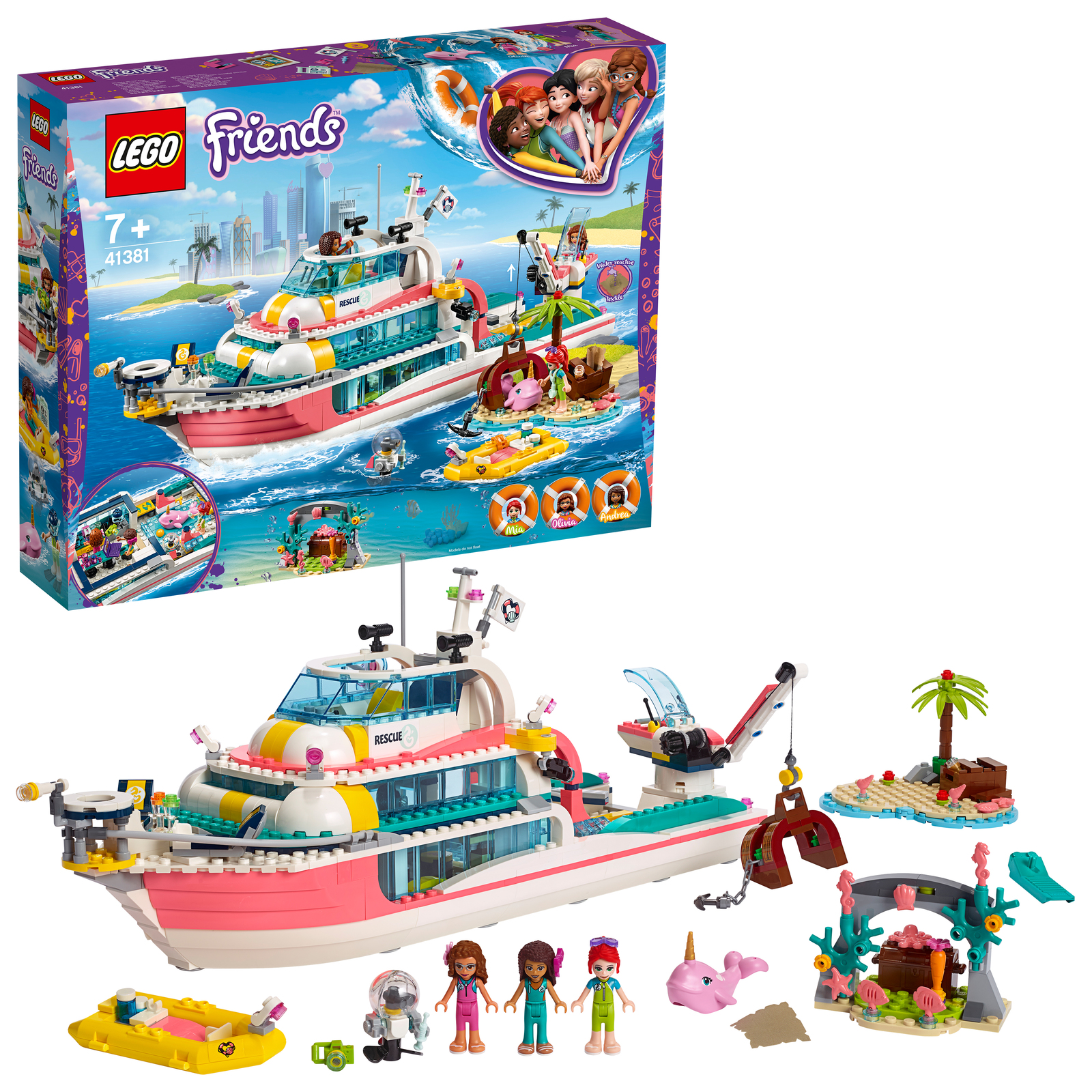 LEGO Friends: Rescue Mission Boat - (41381) image
