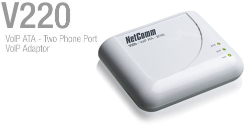 Netcomm V210P VoIP ATA - Single Phone Port With PSTN Pass-through image