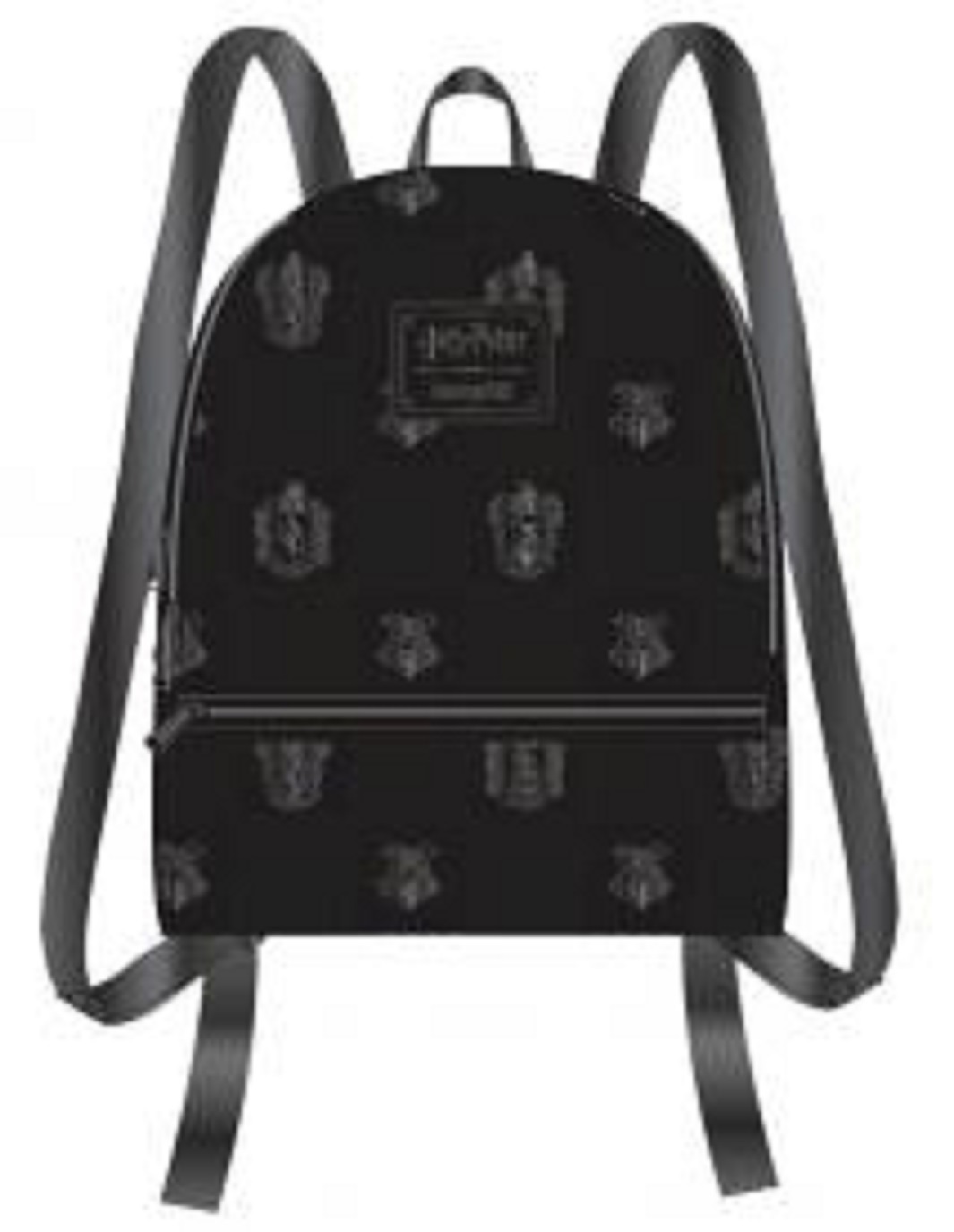 Loungefly: Harry Potter - Black Debossed Mini Backpack image