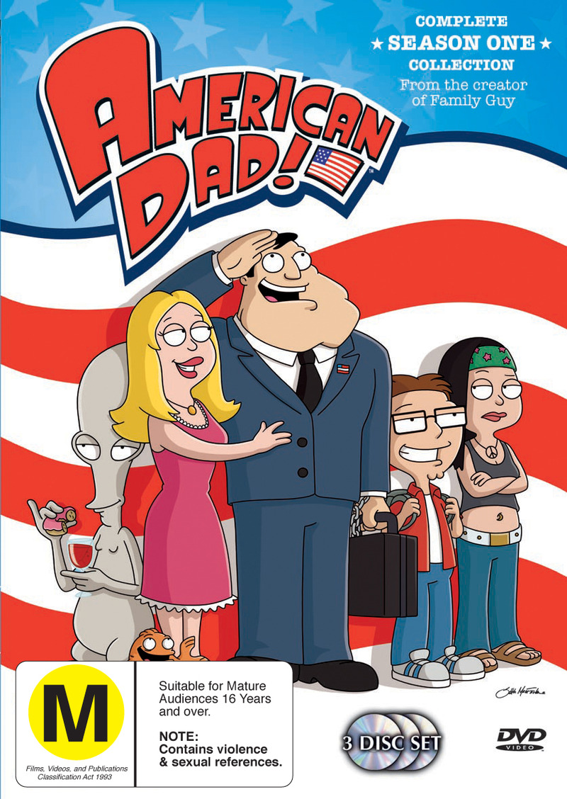 American Dad! - Season One (3 Disc) on DVD image