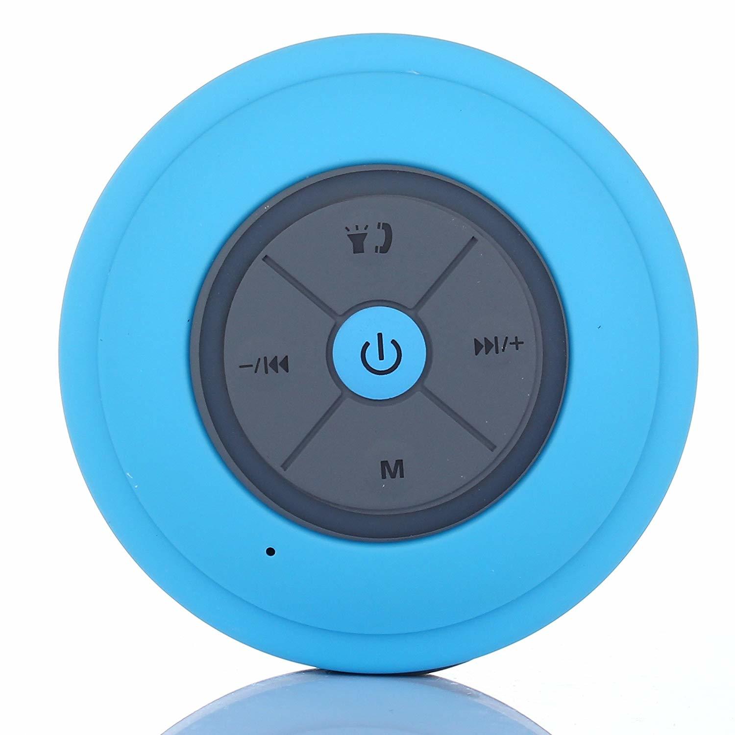 Ape Basics Waterproof Portable Shower Bluetooth Speakers - Blue image