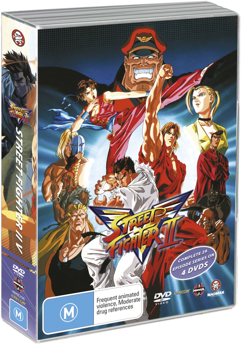 Street Fighter II V - The Complete Series (4 Disc Box Set) on DVD image