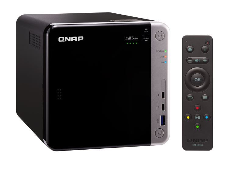 Qnap Ts-453Bt3-8G 4-Bay Nas (No Disk), 10Gbe & Tbolt, 3 W 2X M.2 2280 Sata Ssd Slot,Apollo Lake J3455 1.5-2.3Ghz, 8Gb image