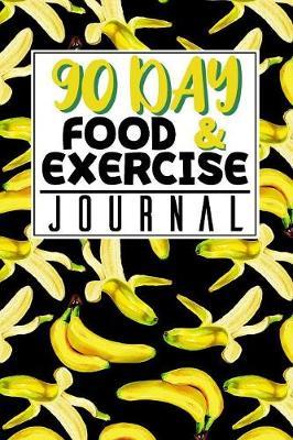 90 Day Food and Exercise Journal Banana Pattern by The Yellow Brush