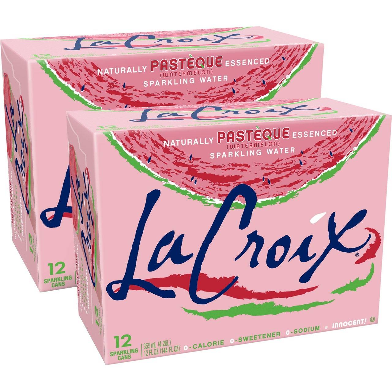 La Croix Sparkling Water - Watermelon 355ml Can (24 Pack) image