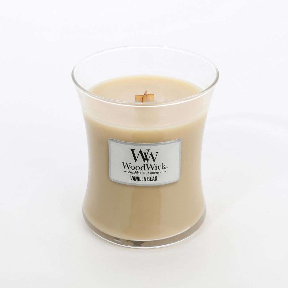 Woodwick Candle Vanilla Bean (Medium) at Mighty Ape NZ