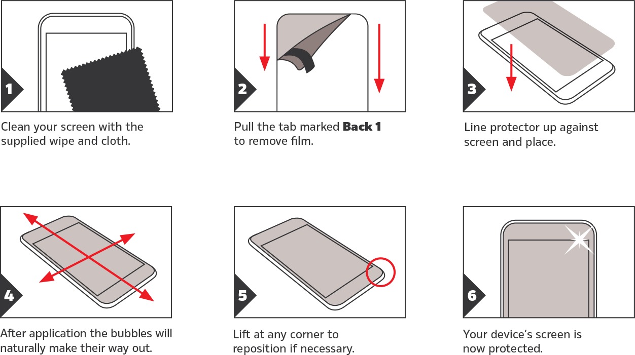 3SIXT: Curved Glass Screen Protector - GS8