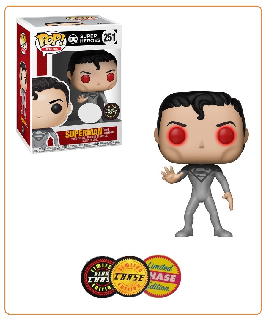 DC Comics: Superman (Flashpoint) Pop! Vinyl Figure (with a chance for a Chase version!) image
