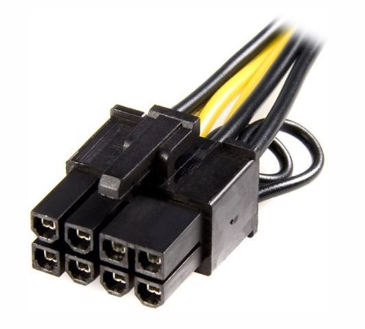 STARTECH 6 pin to 8 pin PCIEX68ADAP PCIe Power Adapter Cable image