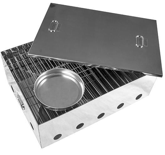 Kiwi Sizzler Two tray Portable Stainless Steel Smoker image