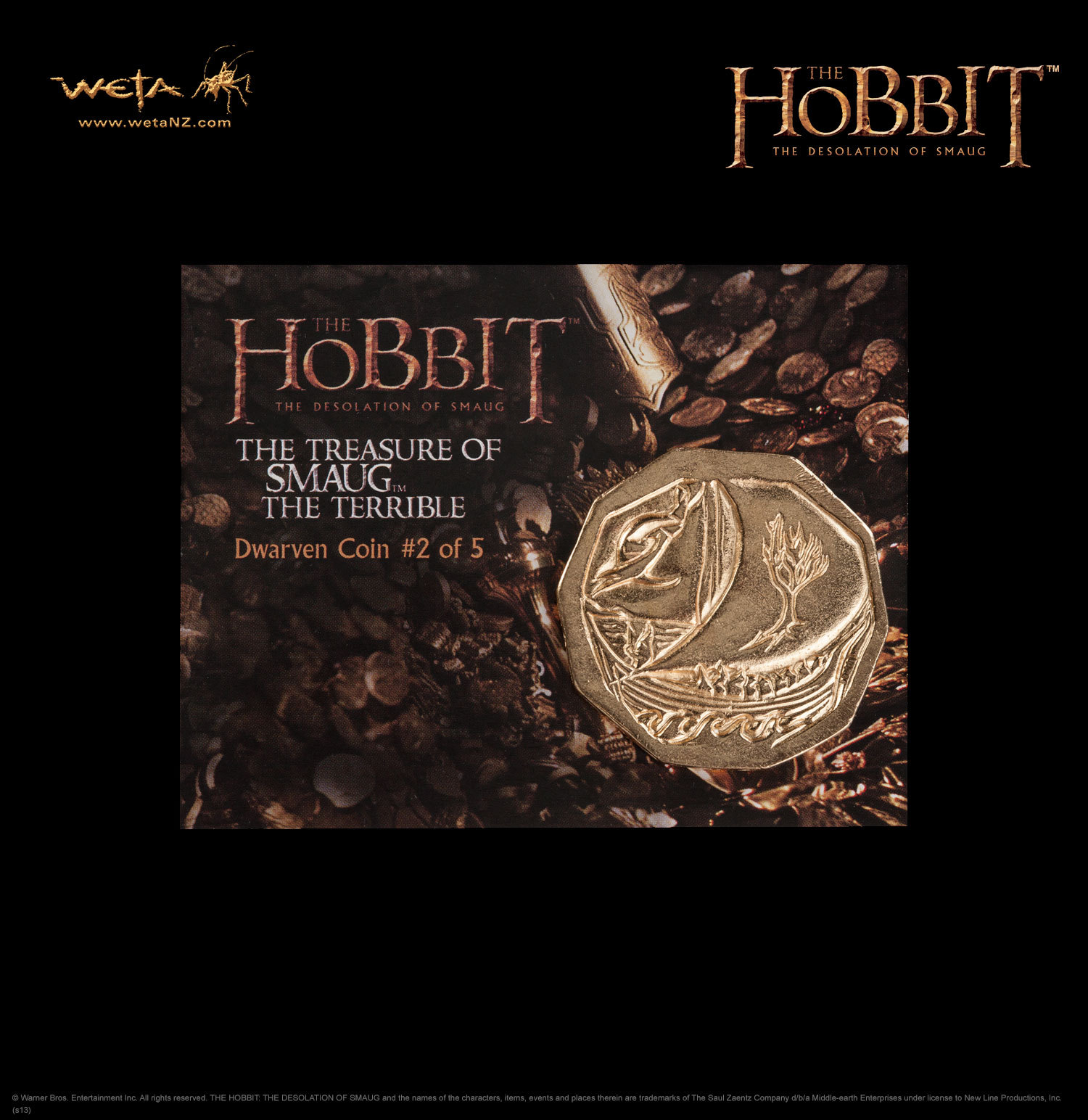 The Hobbit: Desolation of Smaug Treasure Coin #2 - by Weta image