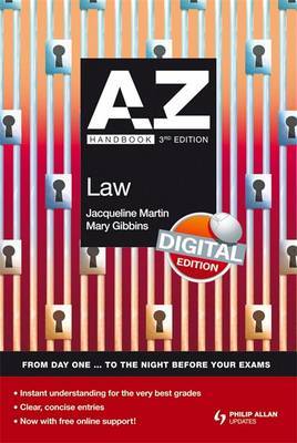 A-Z Law Handbook by Jacqueline Martin image