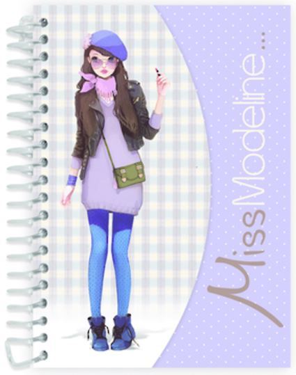 Miss Modeline A6 Notepad and Design Book - Maya image